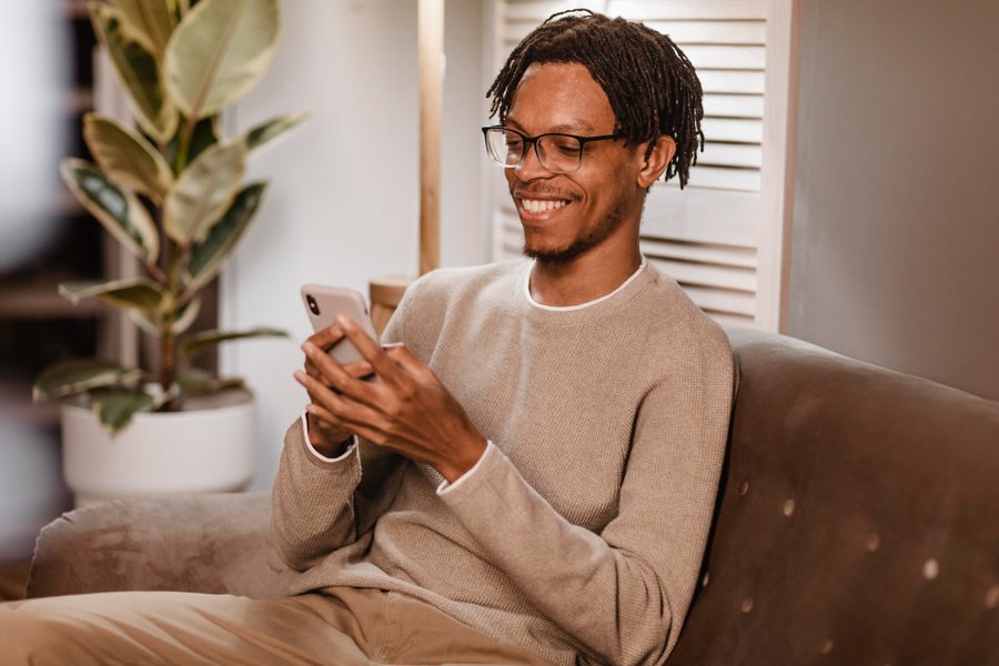 Investor checking their portfolio on a phone